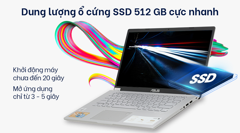 Laptop Asus VivoBook X409JA i3 1005G1/4GB/512GB/Win10 (EK015T)