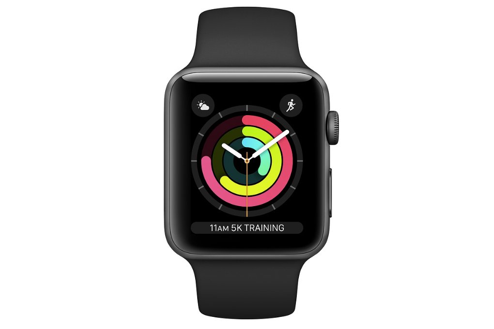 Apple Watch S3 GPS 42mm viền nhôm dây cao su xám